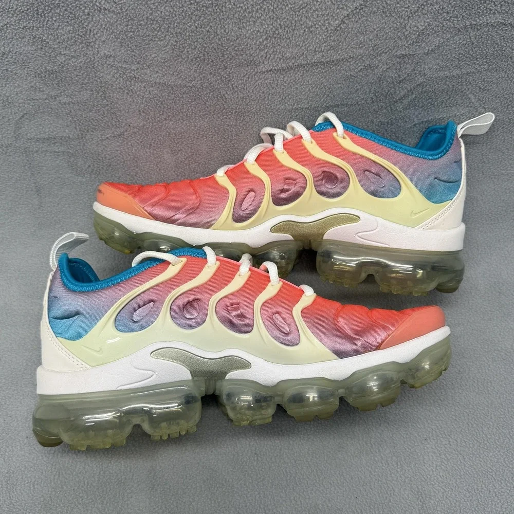 Nike Air VaporMax Plus Lava‎ Glow Blue Lagoon Women's Size 7.5 CI5862-600